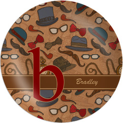 Vintage Hipster Melamine Plate (Personalized)