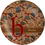 Vintage Hipster Melamine Plate (Personalized)