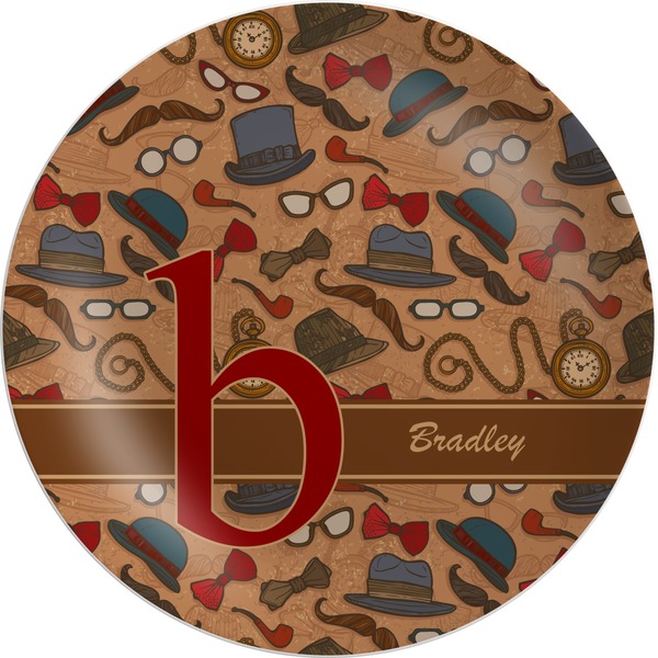 Custom Vintage Hipster Melamine Plate (Personalized)