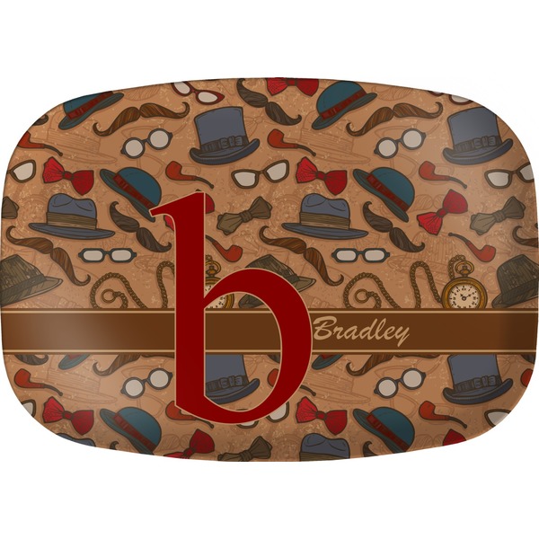 Custom Vintage Hipster Melamine Platter (Personalized)