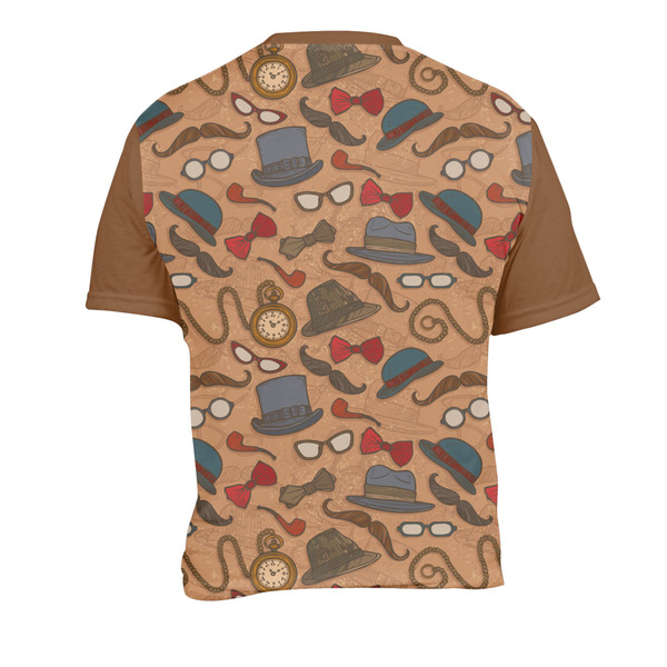 Vintage Hipster Men's Crew Neck T Shirt Medium - Back