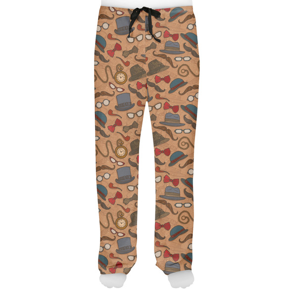 Vintage Hipster Men's Pjs Front - on model