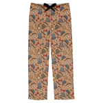 Vintage Hipster Mens Pajama Pants - L