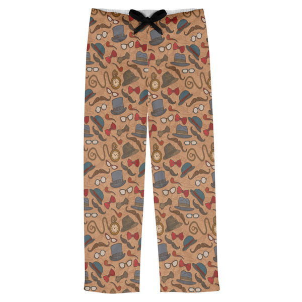 Custom Vintage Hipster Mens Pajama Pants - S