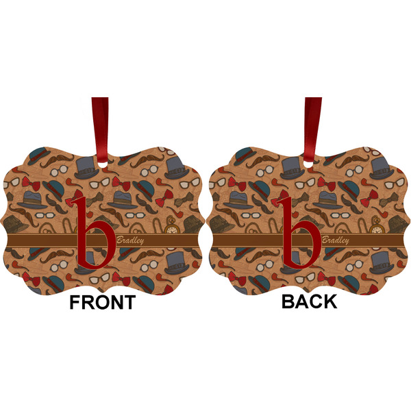 Vintage Hipster Metal Benilux Ornament - Front and Back (APPROVAL)