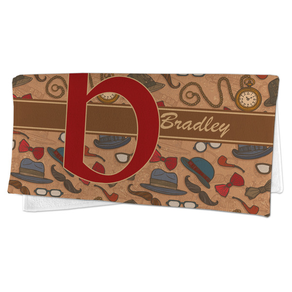 Vintage Hipster Microfiber Dish Rag - FOLDED (half)