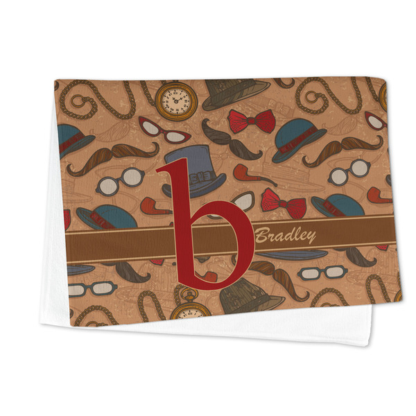 Vintage Hipster Microfiber Dish Towel - FOLDED HALF