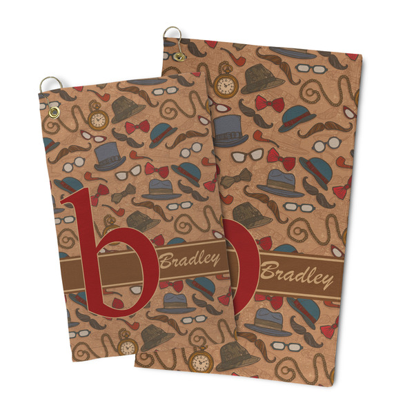 Vintage Hipster Microfiber Golf Towel - PARENT/MAIN