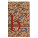 Vintage Hipster Microfiber Golf Towel (Personalized)