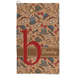 Vintage Hipster Microfiber Golf Towel (Personalized)