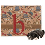 Vintage Hipster Dog Blanket (Personalized)