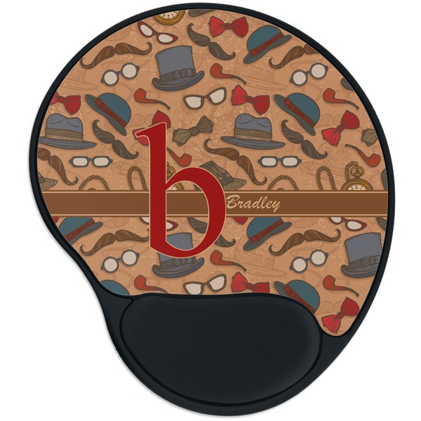 Custom Vintage Hipster Mouse Pad with Wrist Support