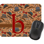 Vintage Hipster Rectangular Mouse Pad (Personalized)