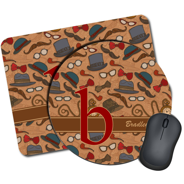 Custom Vintage Hipster Mouse Pad (Personalized)