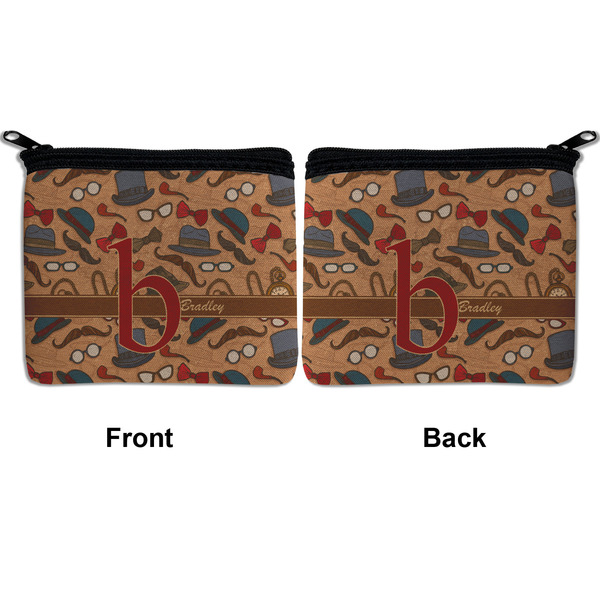 Vintage Hipster Neoprene Coin Purse - Front & Back (APPROVAL)