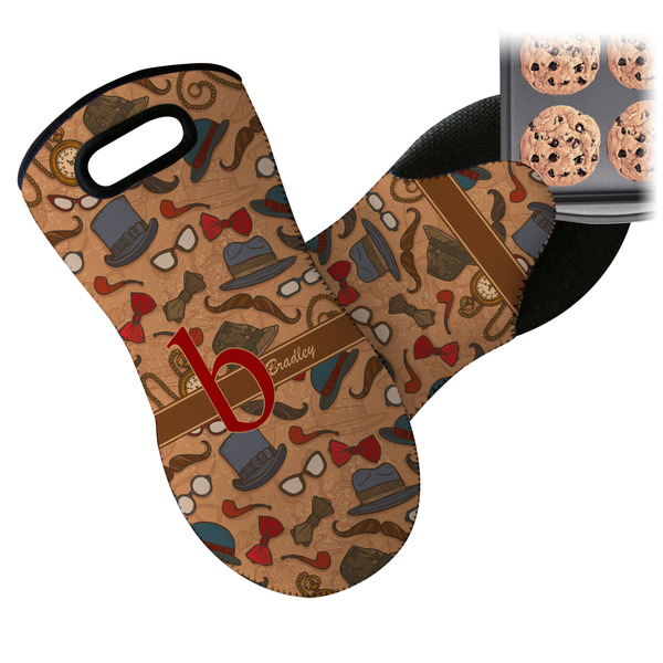 Vintage Hipster Neoprene Oven Mitt