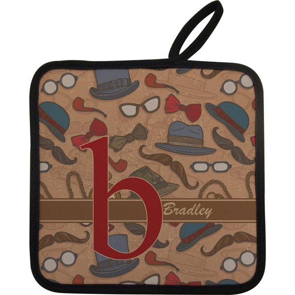 Vintage Hipster Neoprene Pot Holder