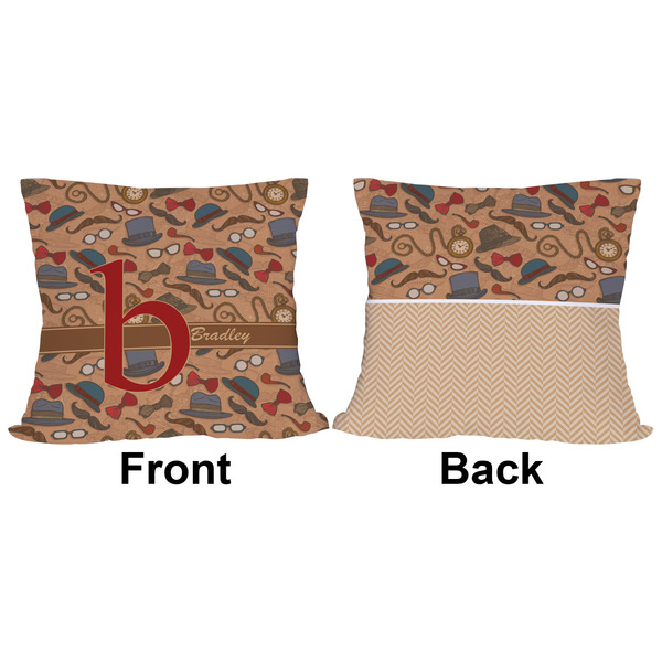 Vintage Hipster Outdoor Pillow - 16x16