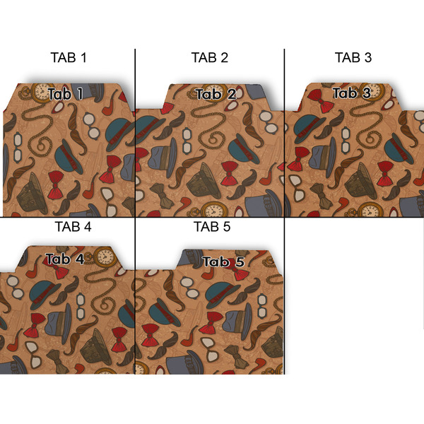 Vintage Hipster Page Dividers - Set of 5 - Approval