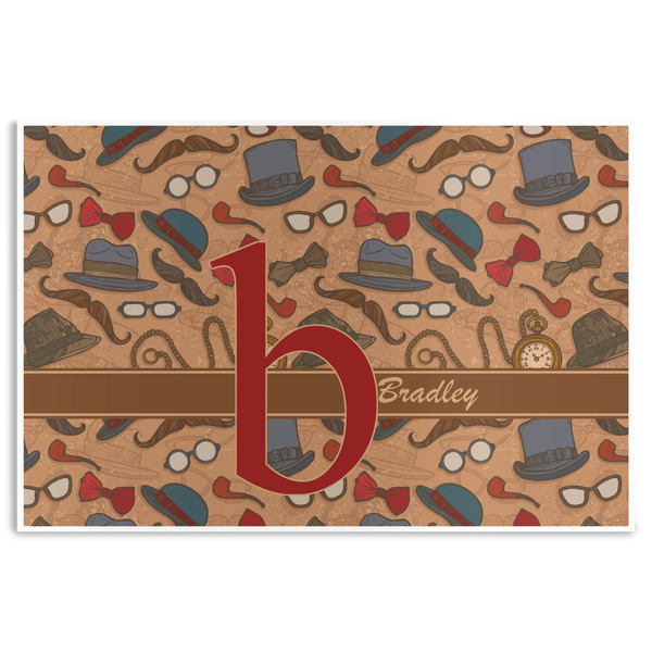 Custom Vintage Hipster Disposable Paper Placemats (Personalized)