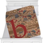 Vintage Hipster Minky Blanket (Personalized)