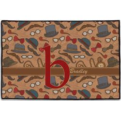 Vintage Hipster Door Mat - 36"x24" (Personalized)