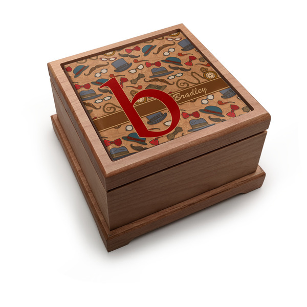 Custom Vintage Hipster Pet Urn w/ Name and Initial