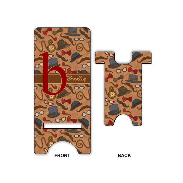 Vintage Hipster Phone Stand - Front & Back