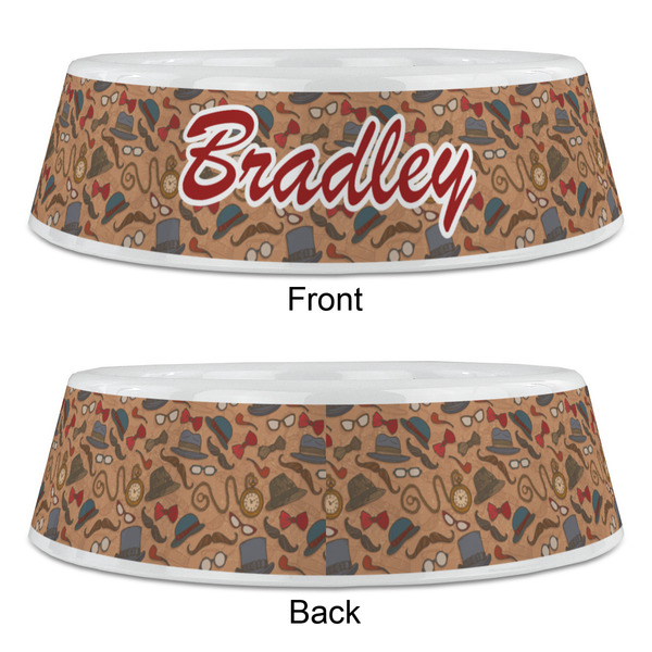 Vintage Hipster Plastic Pet Bowls - Large - APPROVAL