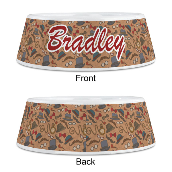 Vintage Hipster Plastic Pet Bowls - Medium - APPROVAL