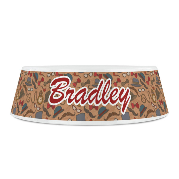 Vintage Hipster Plastic Pet Bowls - Small - FRONT