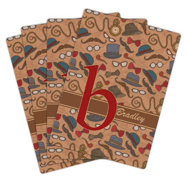 Vintage Hipster Playing Cards - Hand Back View