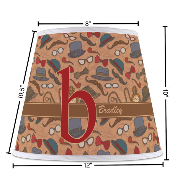 Vintage Hipster Poly Film Empire Lampshade - Dimensions