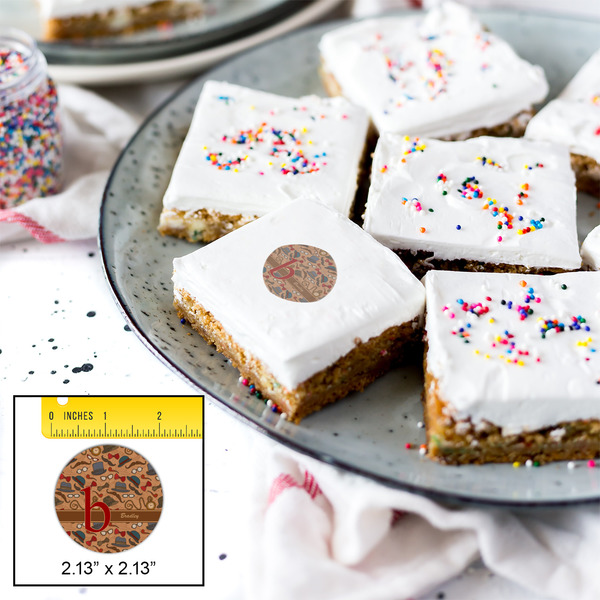 Vintage Hipster Printed Icing Circle - Small - In Context