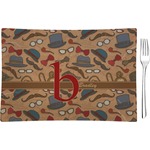 Vintage Hipster Rectangular Glass Appetizer / Dessert Plate - Single or Set (Personalized)