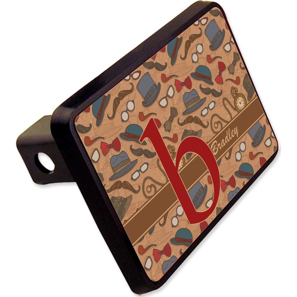 Custom Vintage Hipster Rectangular Trailer Hitch Cover - 2" (Personalized)