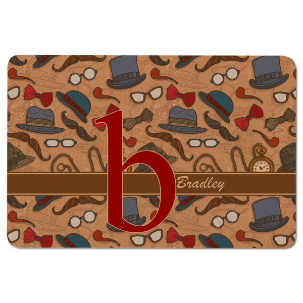 Vintage Hipster Rectangular Fridge Magnet - FRONT