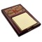 Vintage Hipster Red Mahogany Sticky Note Holder - Angle