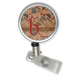 Vintage Hipster Retractable Badge Reel (Personalized)