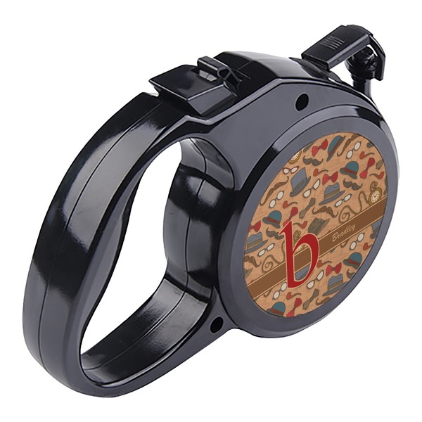 Vintage Hipster Retractable Dog Leash - Angle