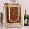Vintage Hipster Reusable Cotton Grocery Bag - In Context