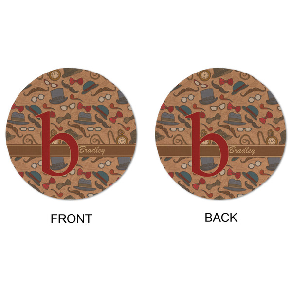 Vintage Hipster Round Linen Placemats - APPROVAL (double sided)