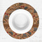 Vintage Hipster Round Linen Placemats - LIFESTYLE (single)