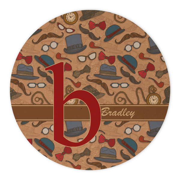 Vintage Hipster Round Paper Coaster - Approval