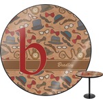 Vintage Hipster Round Table - 30" (Personalized)