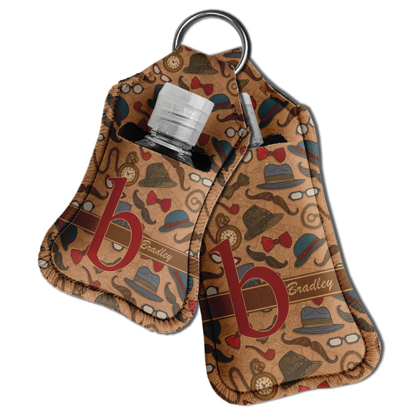 Vintage Hipster Sanitizer Holder Keychain - Both in Case (PARENT)