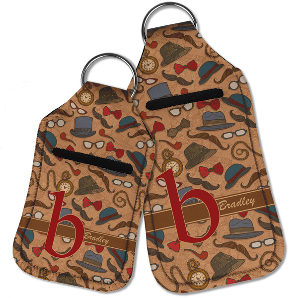 Vintage Hipster Sanitizer Holder Keychain - Parent Main