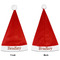 Vintage Hipster Santa Hats - Front and Back (Double Sided Print) APPROVAL