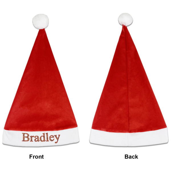 Vintage Hipster Santa Hats - Front and Back (Single Print) APPROVAL