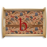 Vintage Hipster Natural Wooden Tray - Small (Personalized)